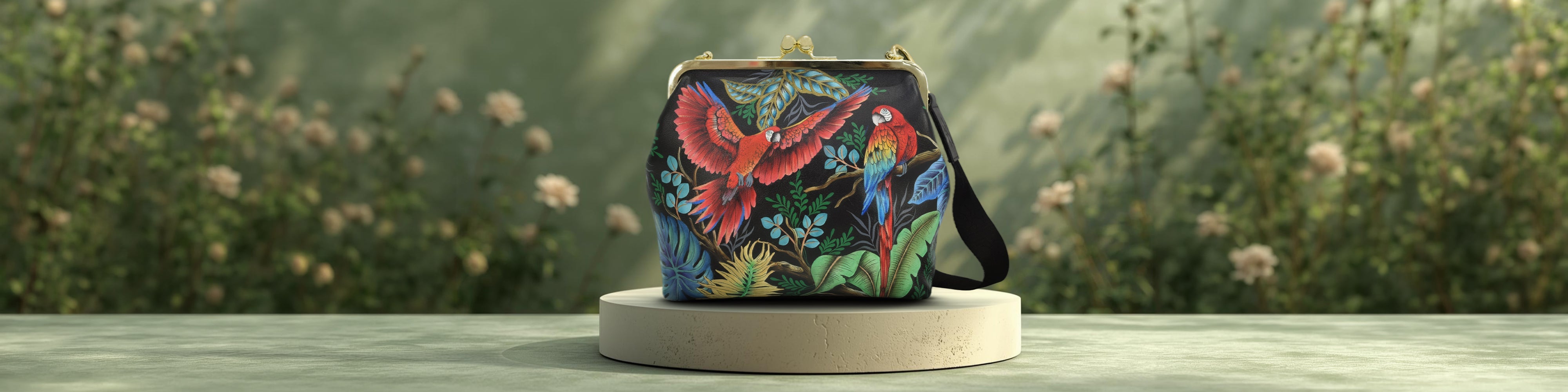 Shop for Vibrant Hand-Painted Bird Bags by Anuschka Leather