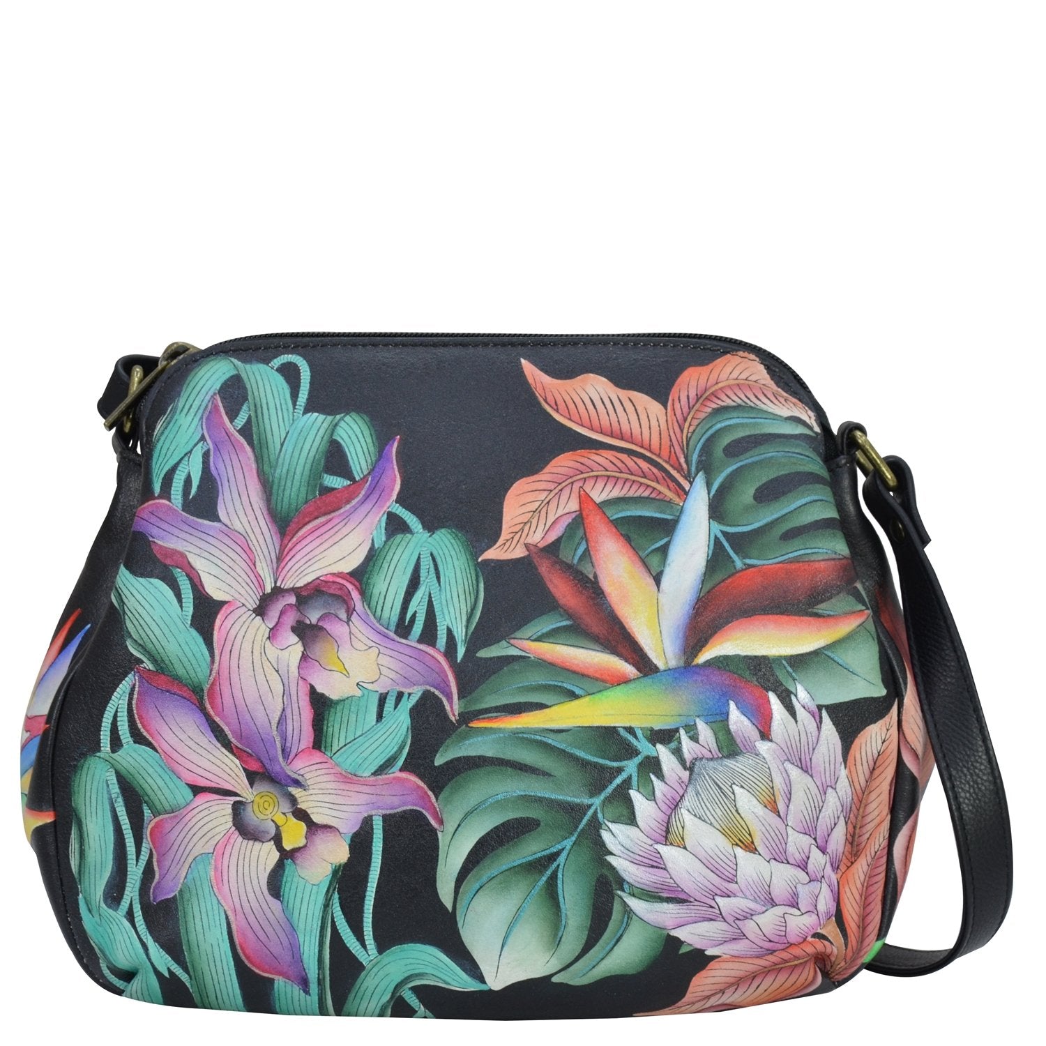 Leather Hand Painted Convertible Medium Bag - 691 – Anuschka (EU)