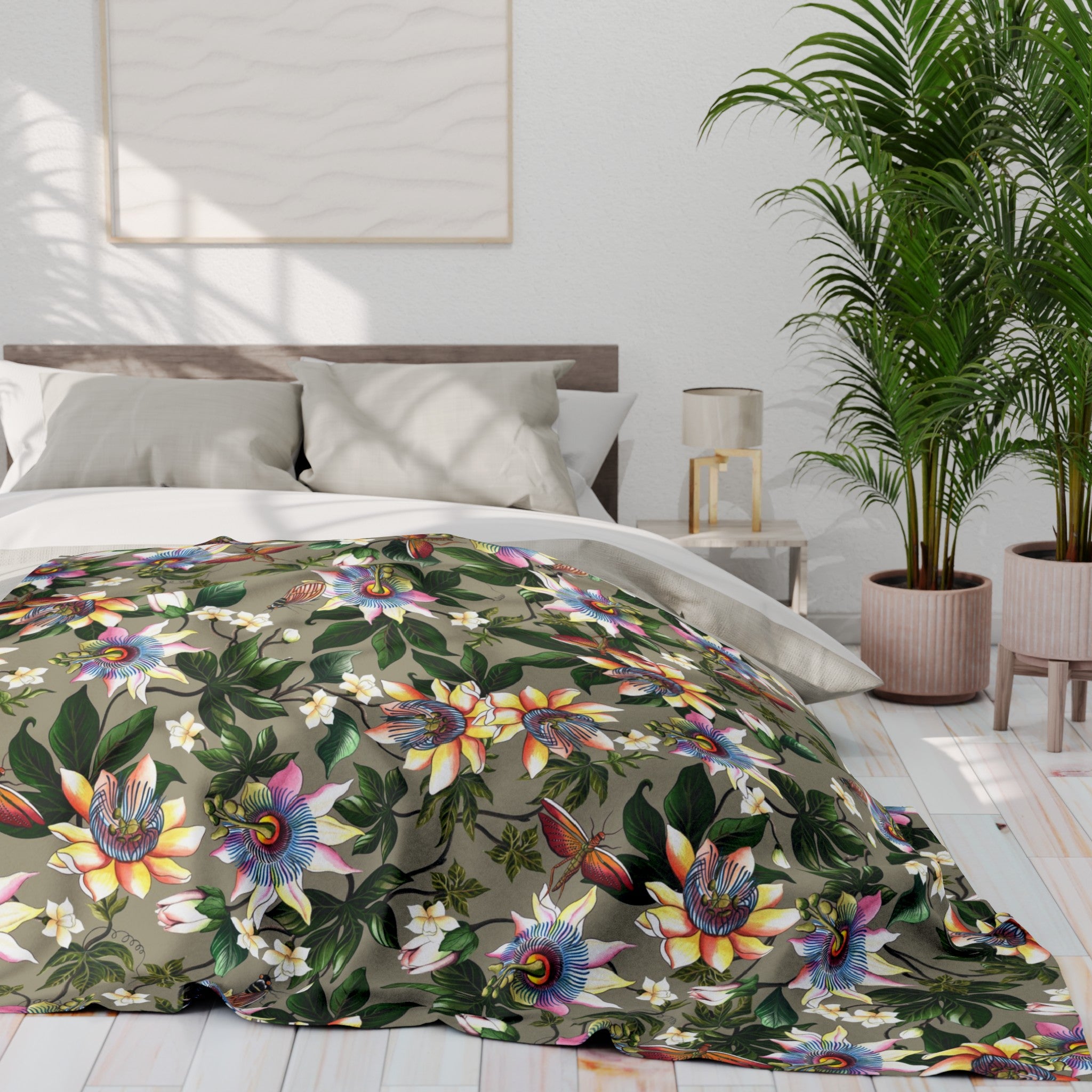 Floral Passion Arctic Fleece Blanket