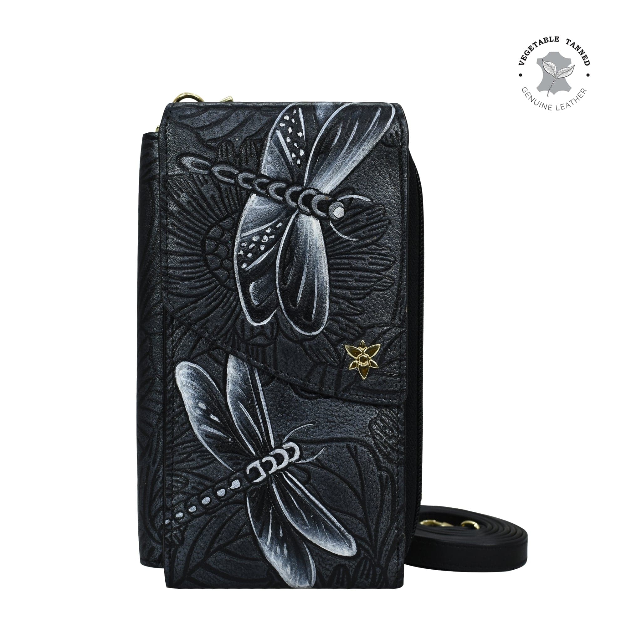Tooled Dragonfly Meadow Pewter – Anuschka (EU)