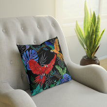 Load image into Gallery viewer, Rainforest Beauties Polyester Cushion

