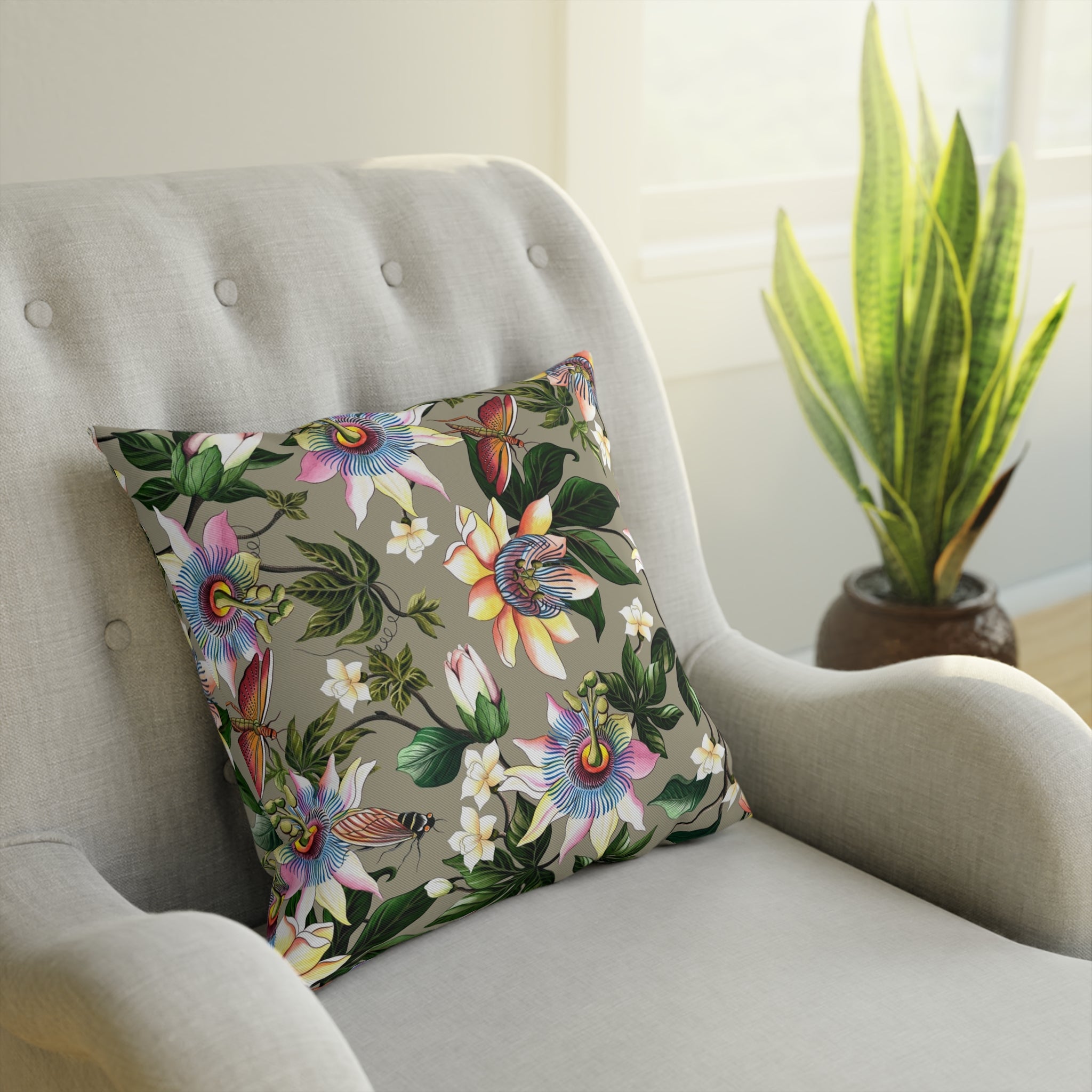 Floral Passion Polyester Cushion