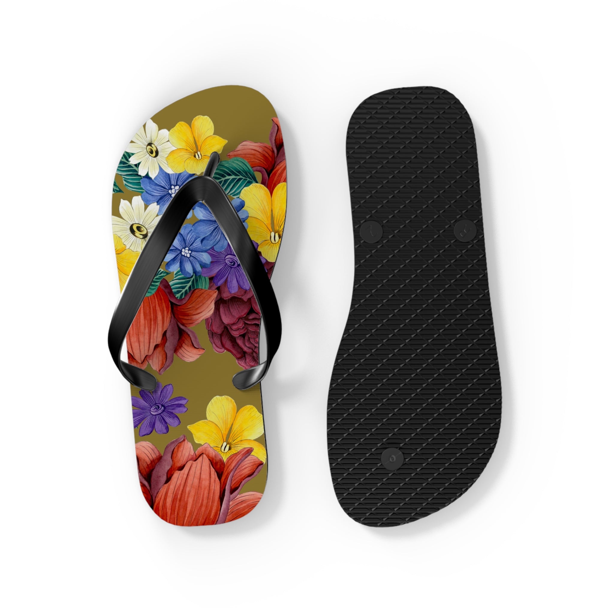 Dreamy Floral Flip Flops