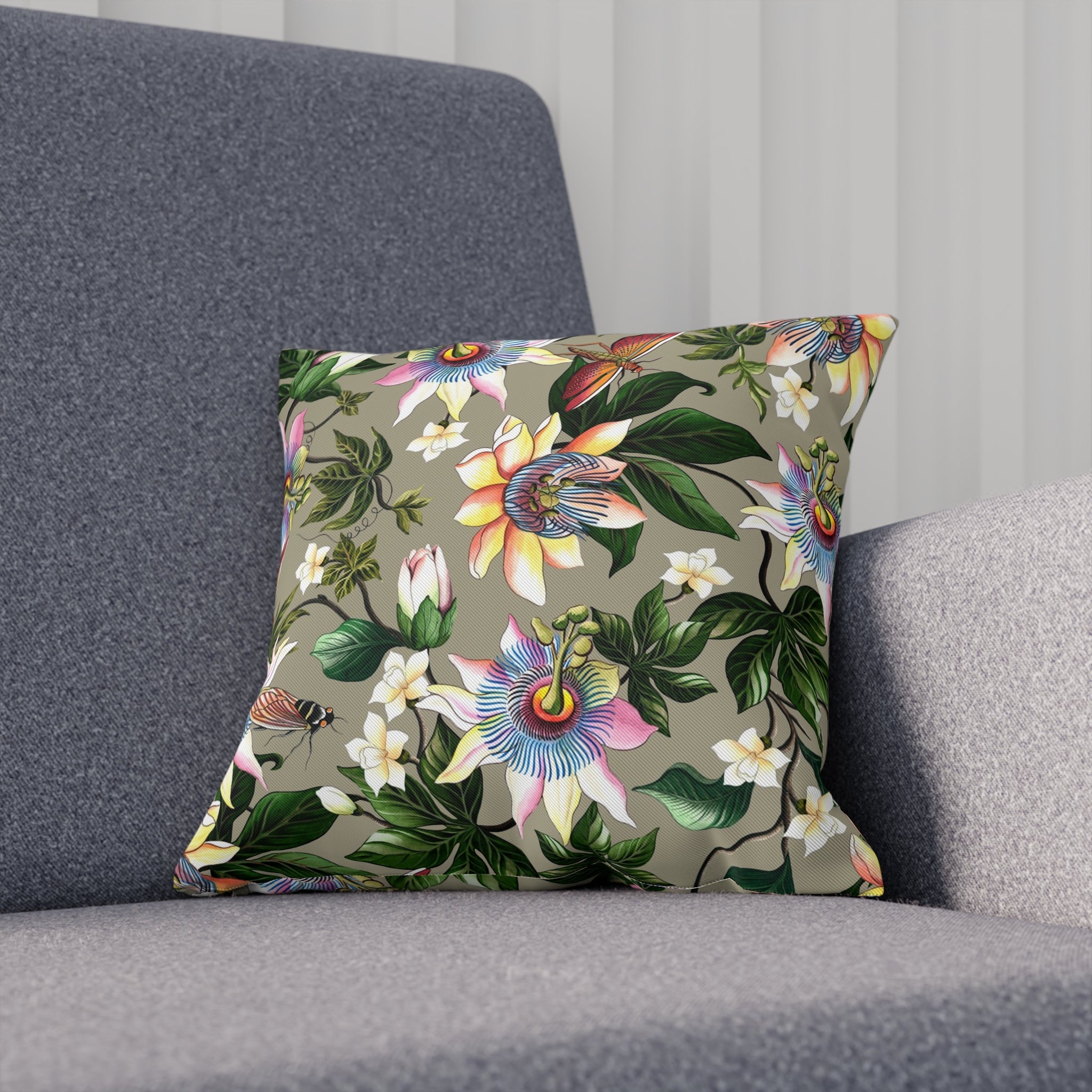 Floral Passion Polyester Cushion