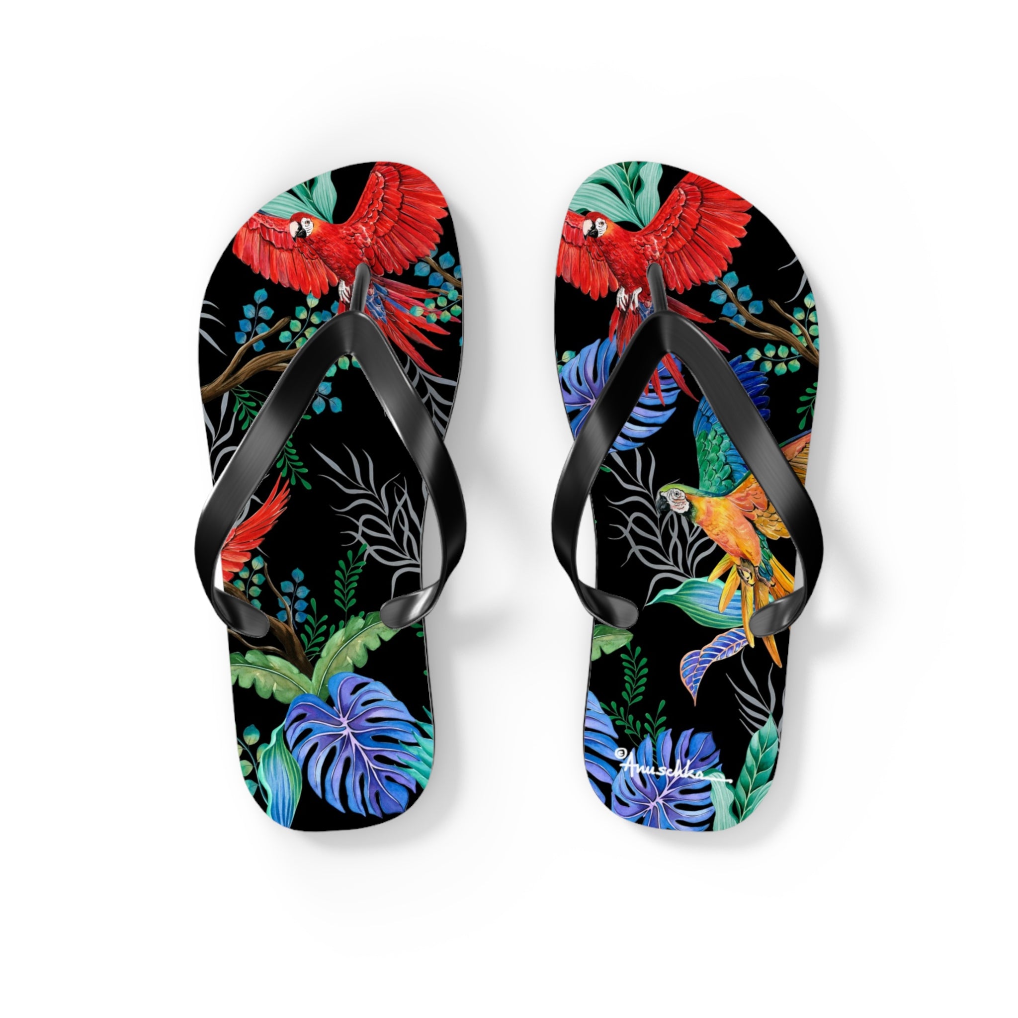 Rainforest Beauties Flip Flops