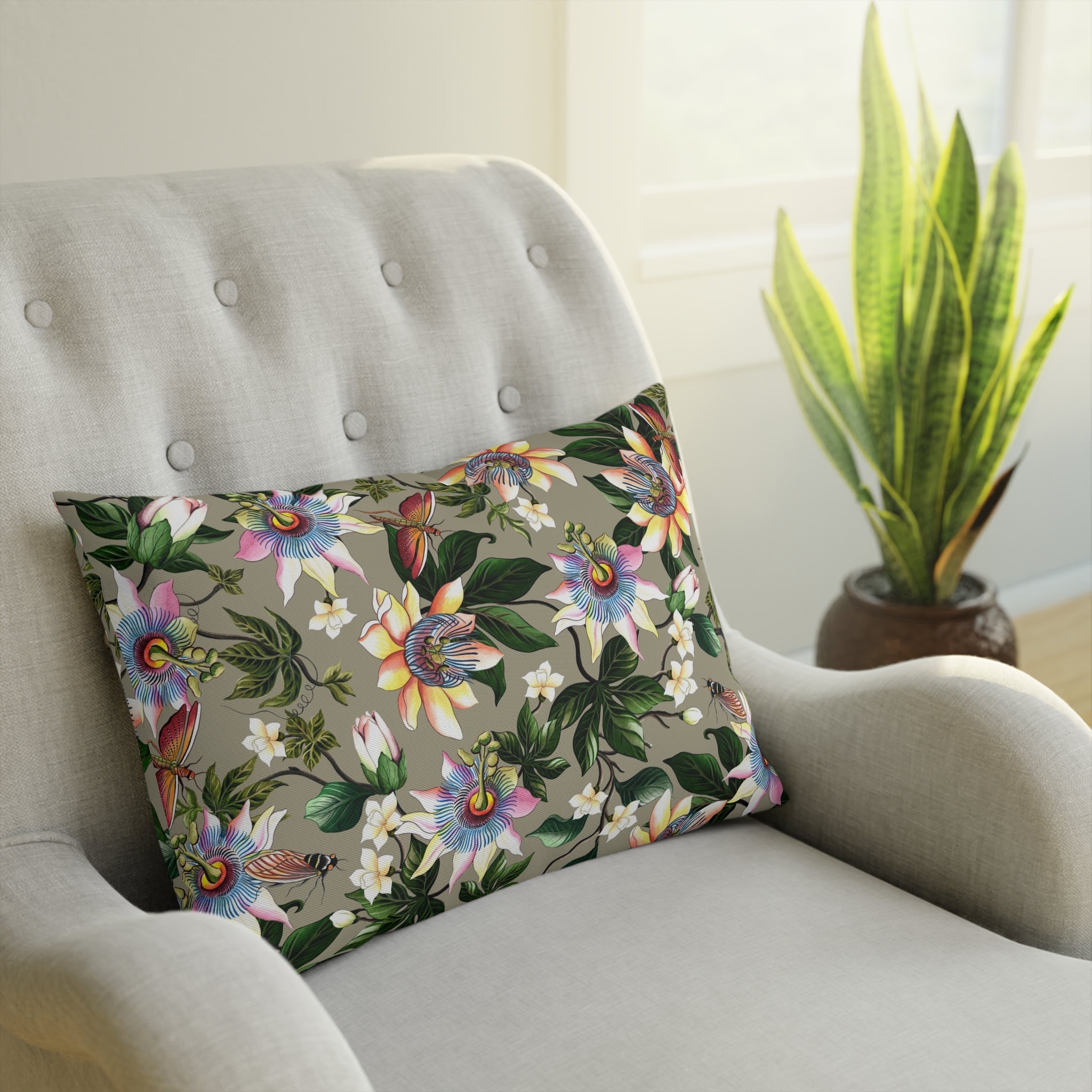 Floral Passion Polyester Cushion