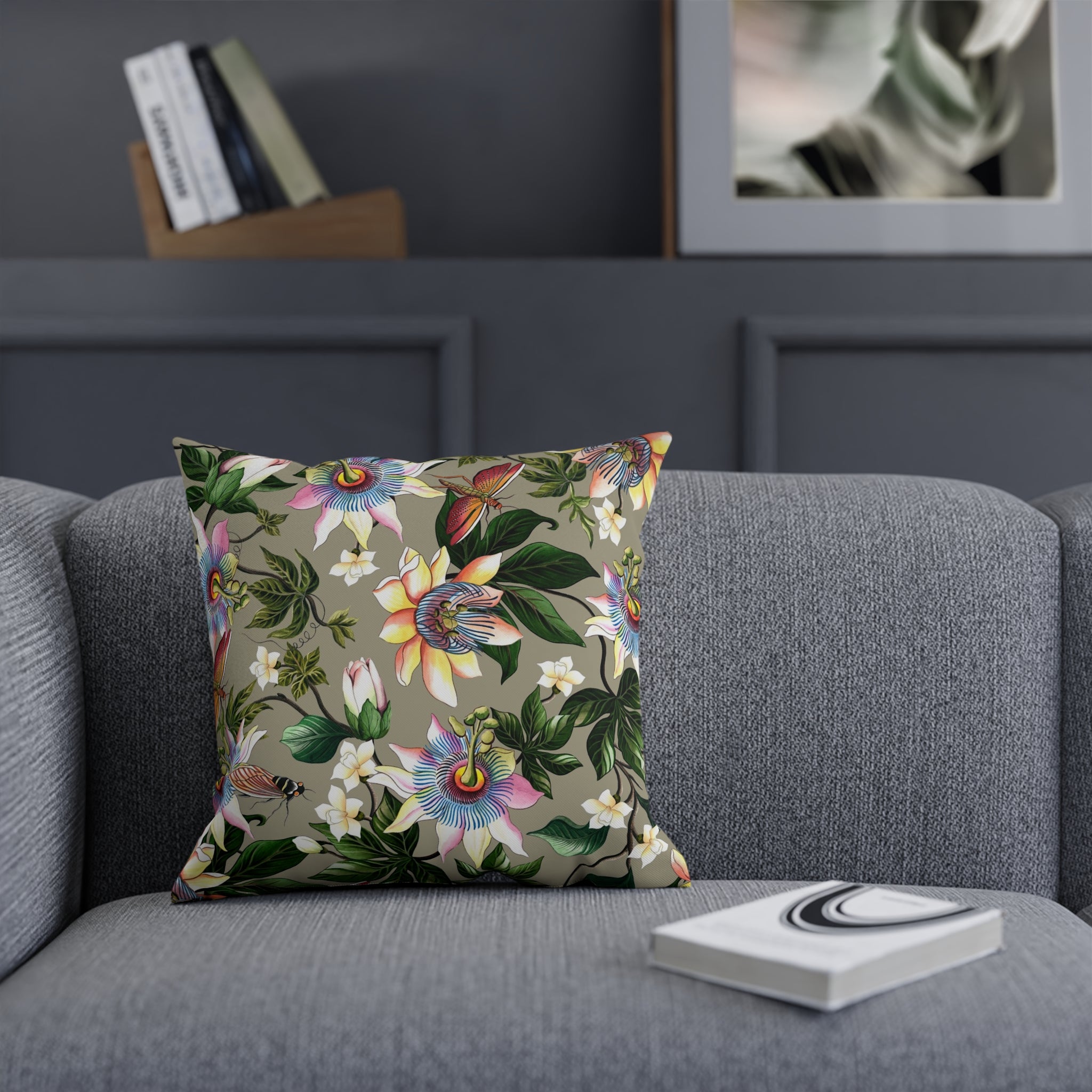 Floral Passion Polyester Cushion