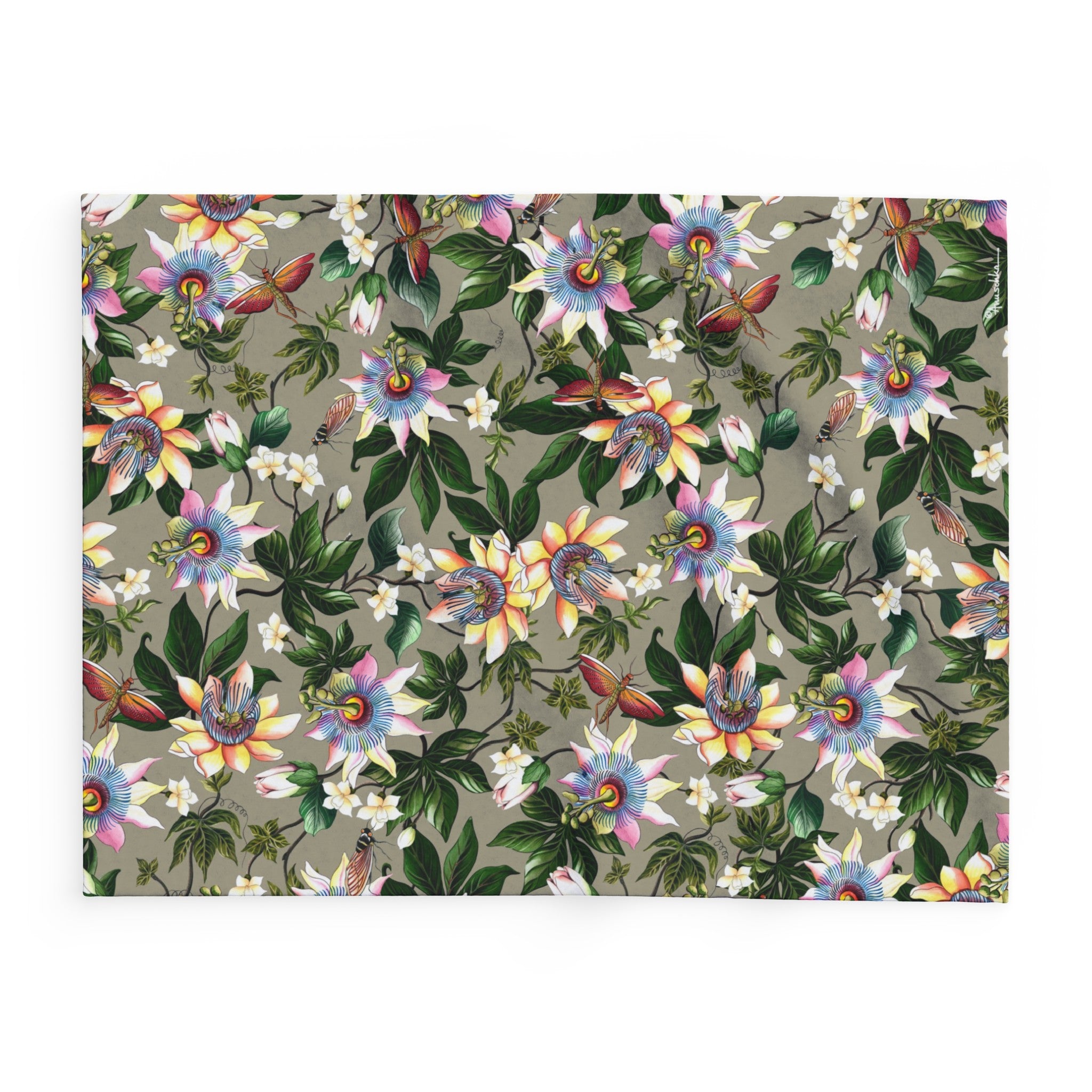 Floral Passion Arctic Fleece Blanket