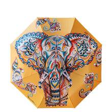 Load image into Gallery viewer, Elephant Mandala Auto Open/ Close Printed Umbrella - 3100
