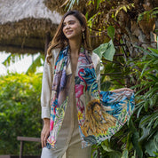 African Adventure - Printed Chiffon Scarf - 3300