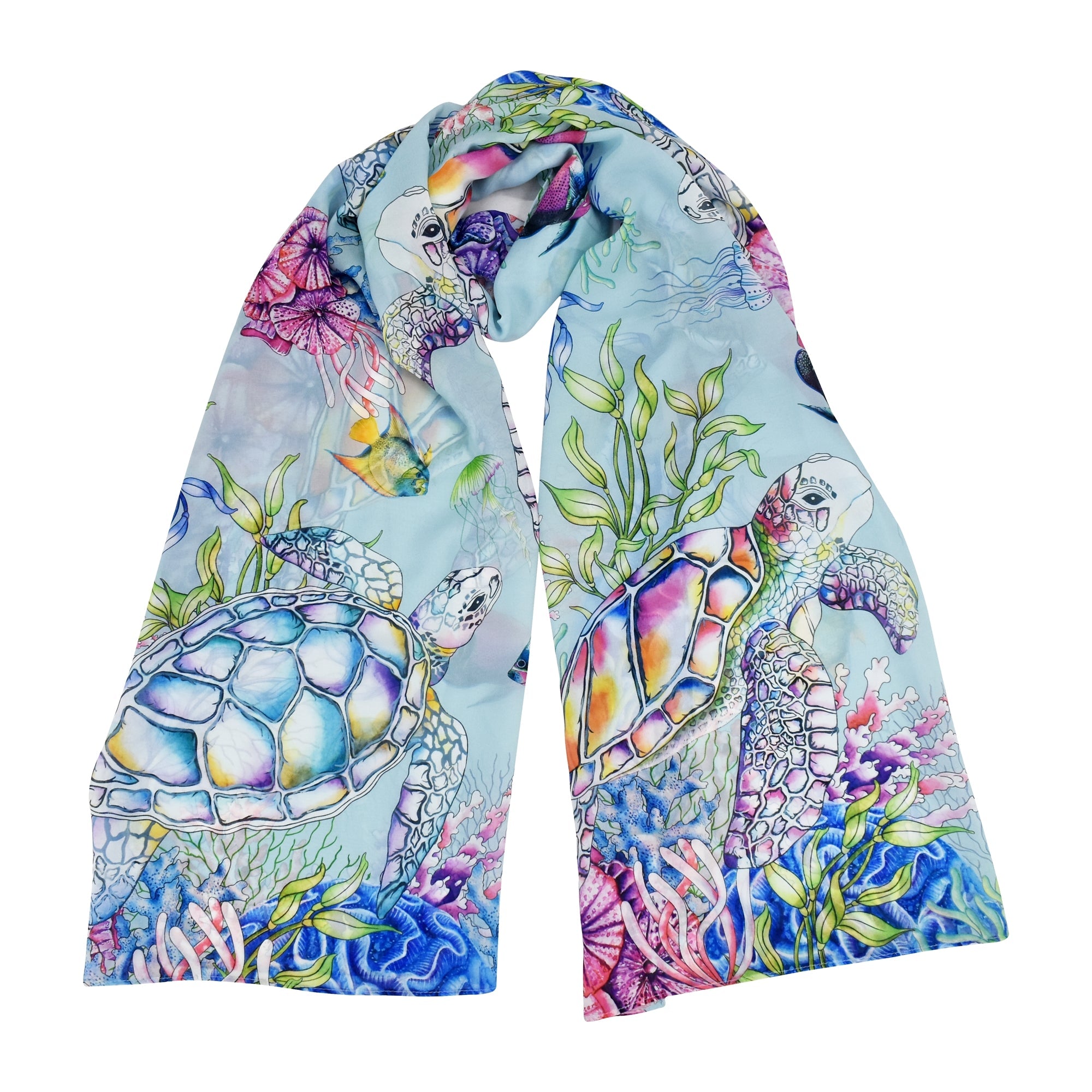 Printed Chiffon Scarf - 3300