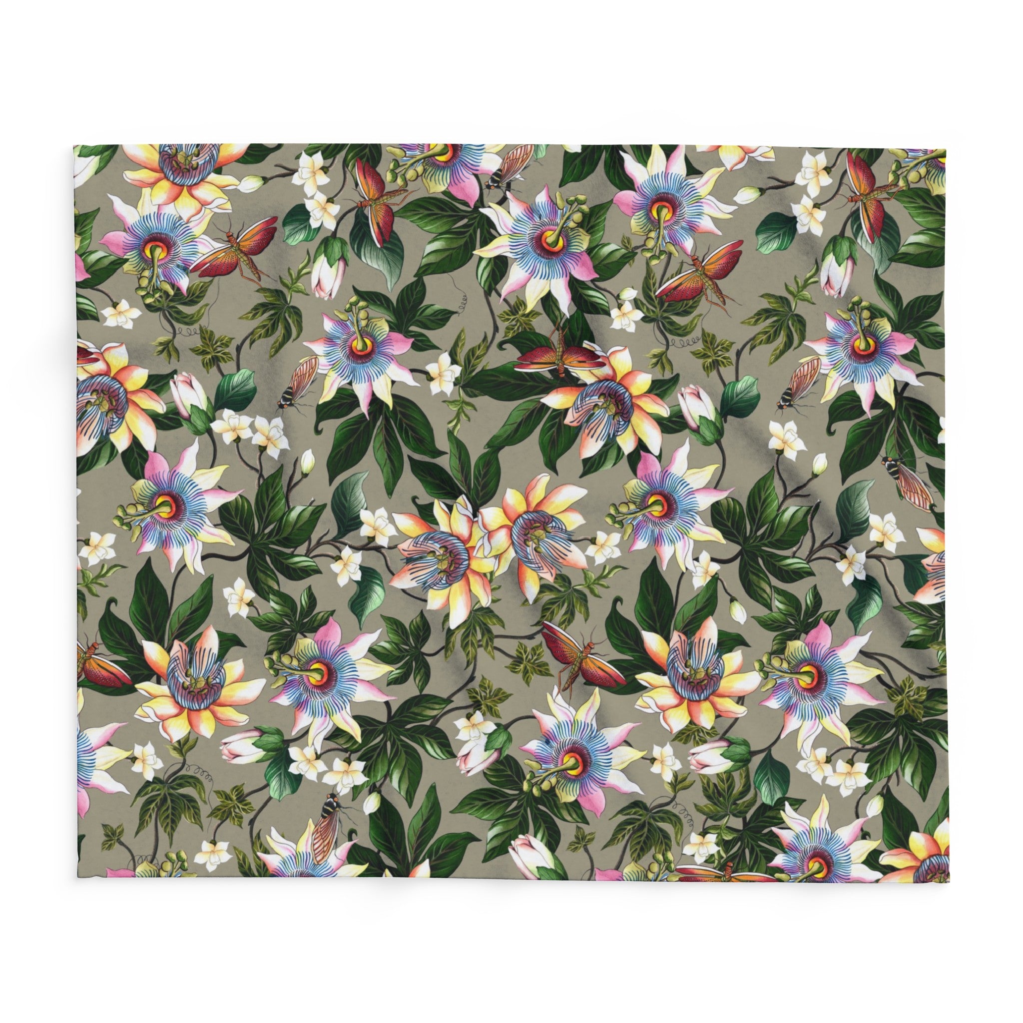 Floral Passion Arctic Fleece Blanket