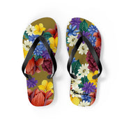 Dreamy Floral Flip Flops