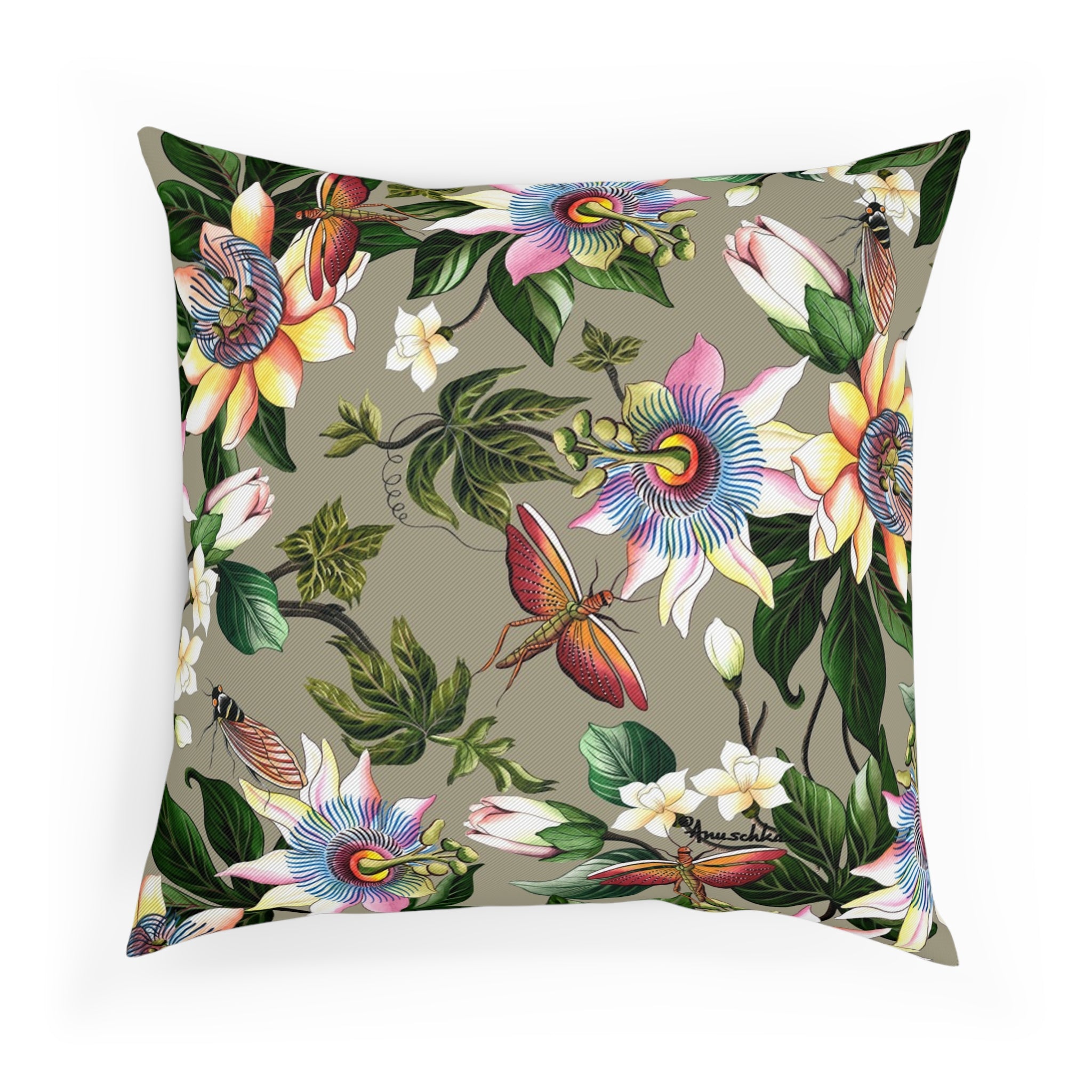 Floral Passion Polyester Cushion