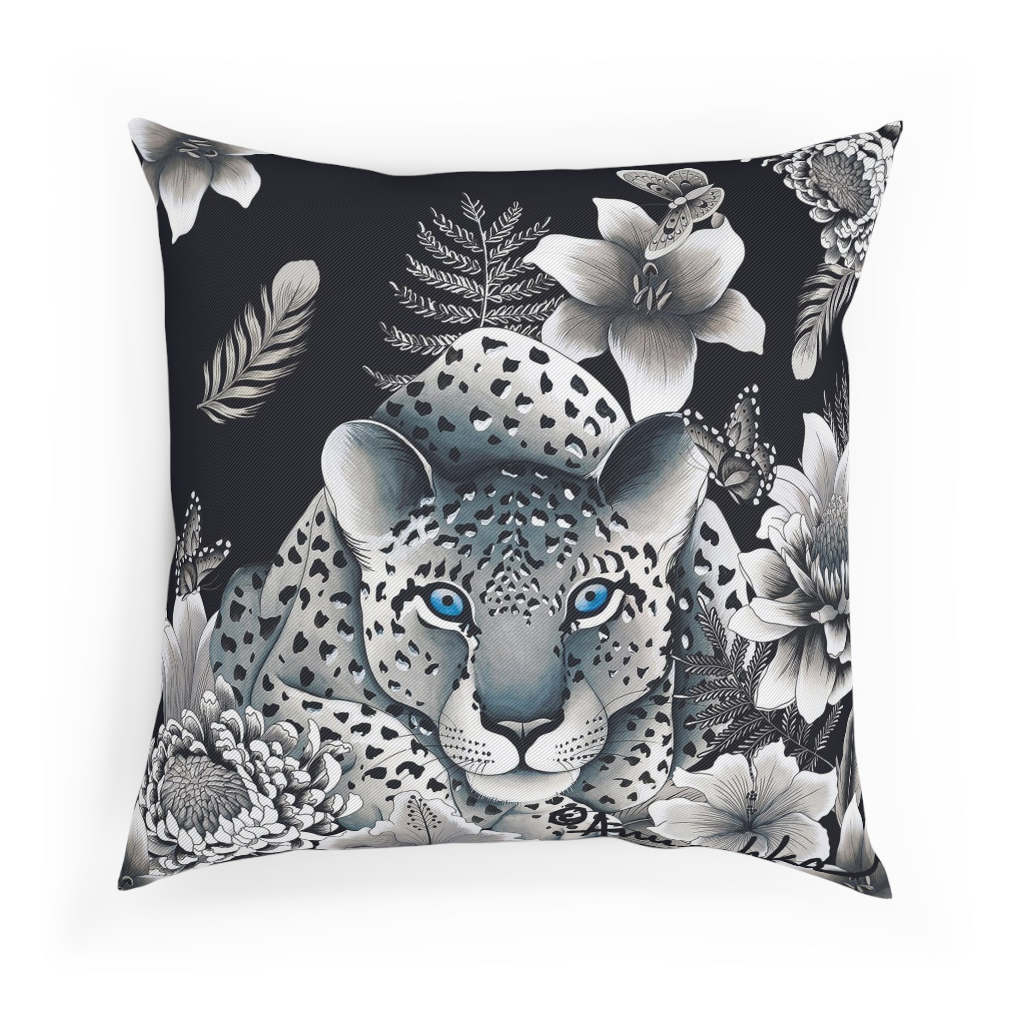 Cleopatra's Leopard Polyester Cushion