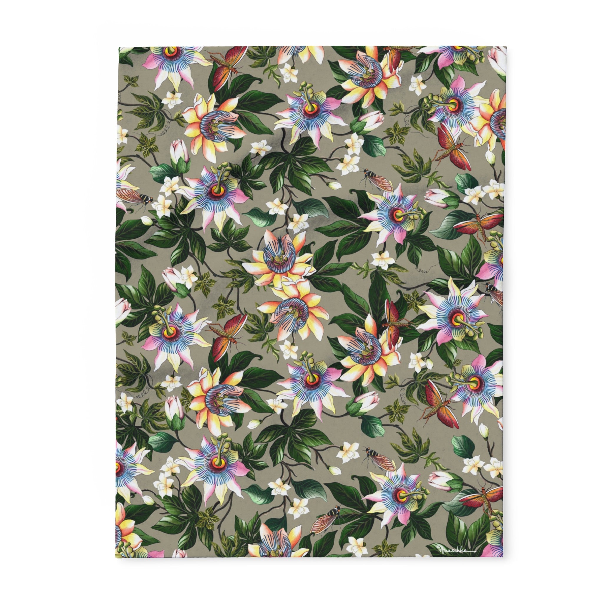 Floral Passion Arctic Fleece Blanket