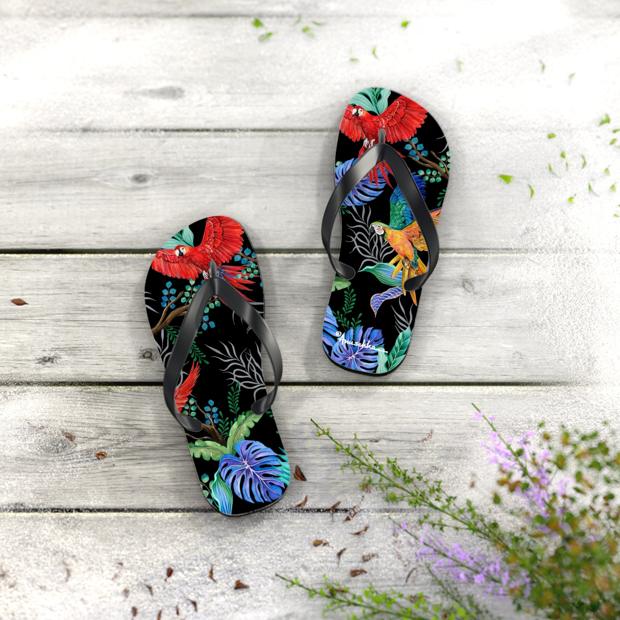 Rainforest Beauties Flip Flops