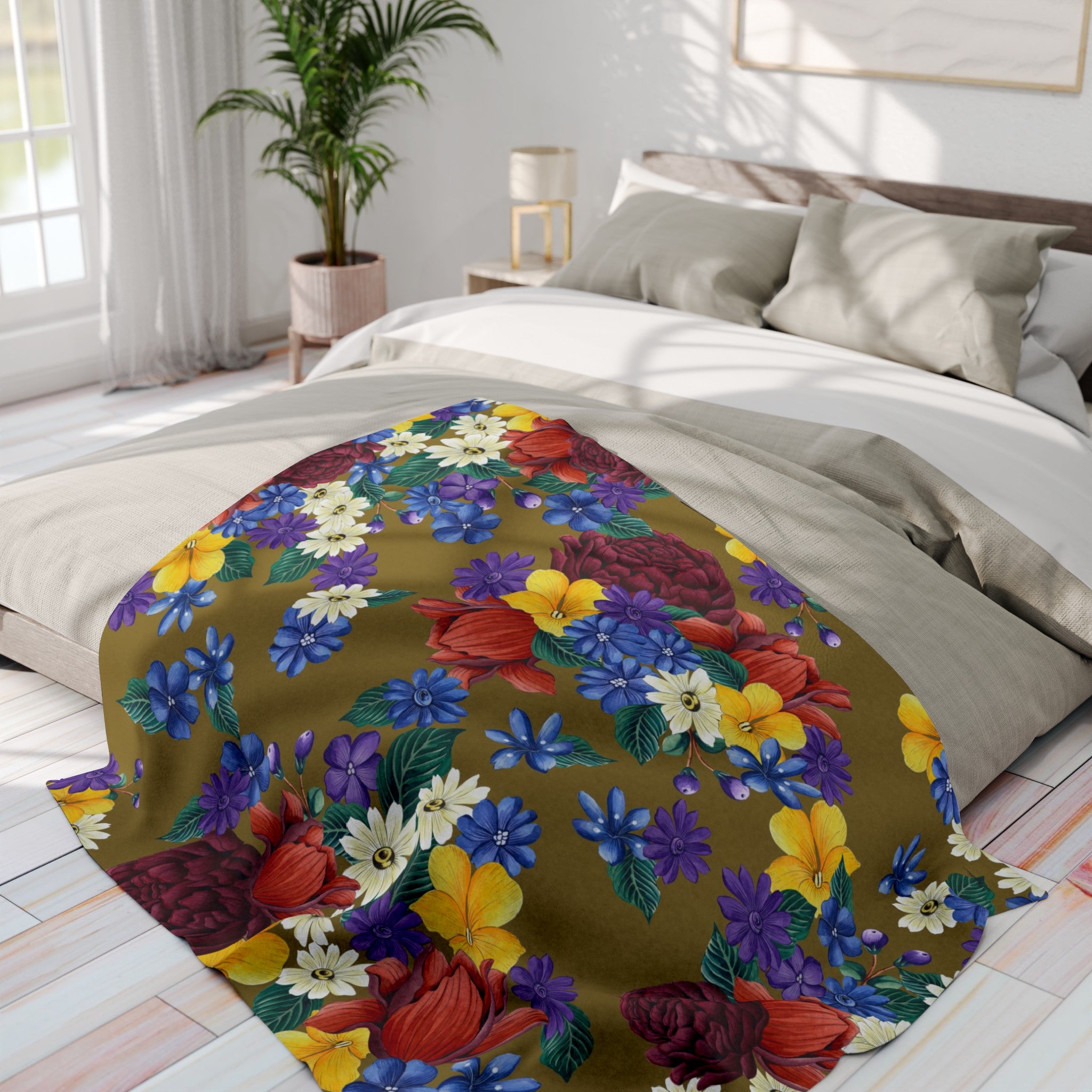 Dreamy Floral Arctic Fleece Blanket