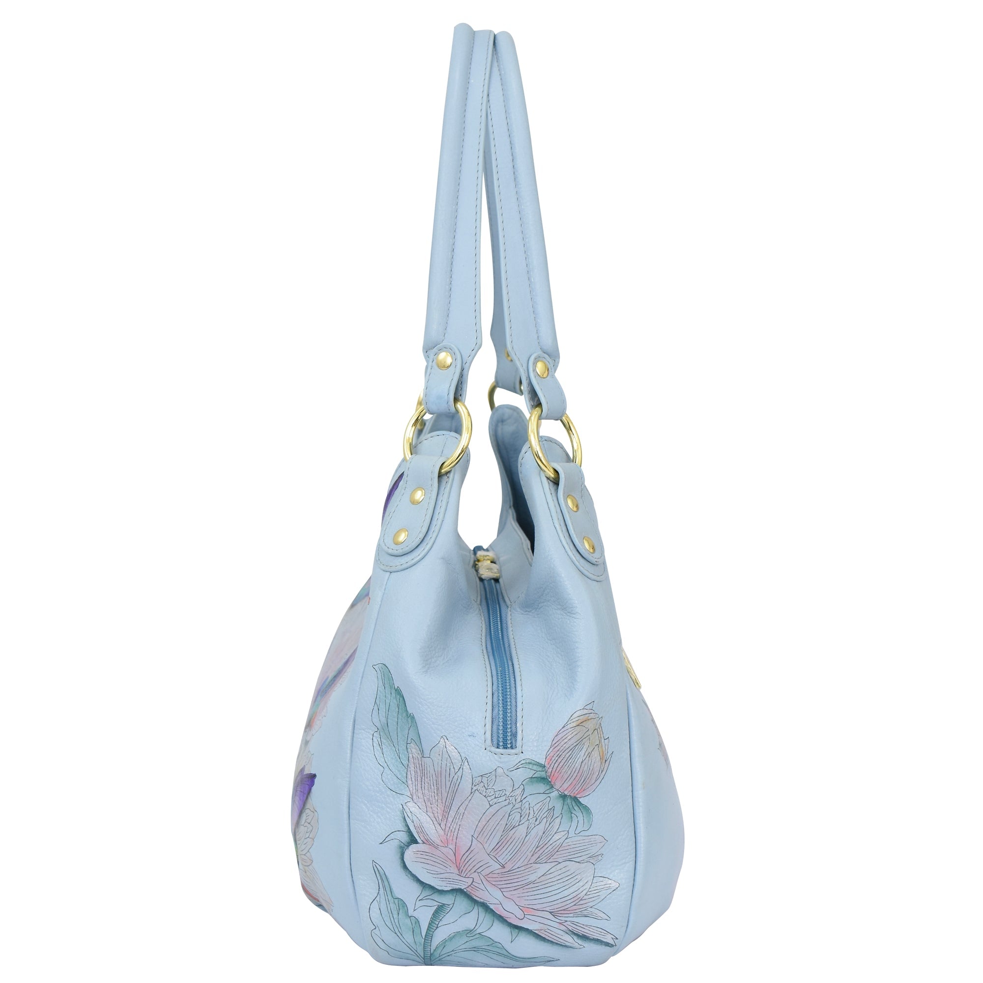 Triple Compartment Ruched Hobo - 721