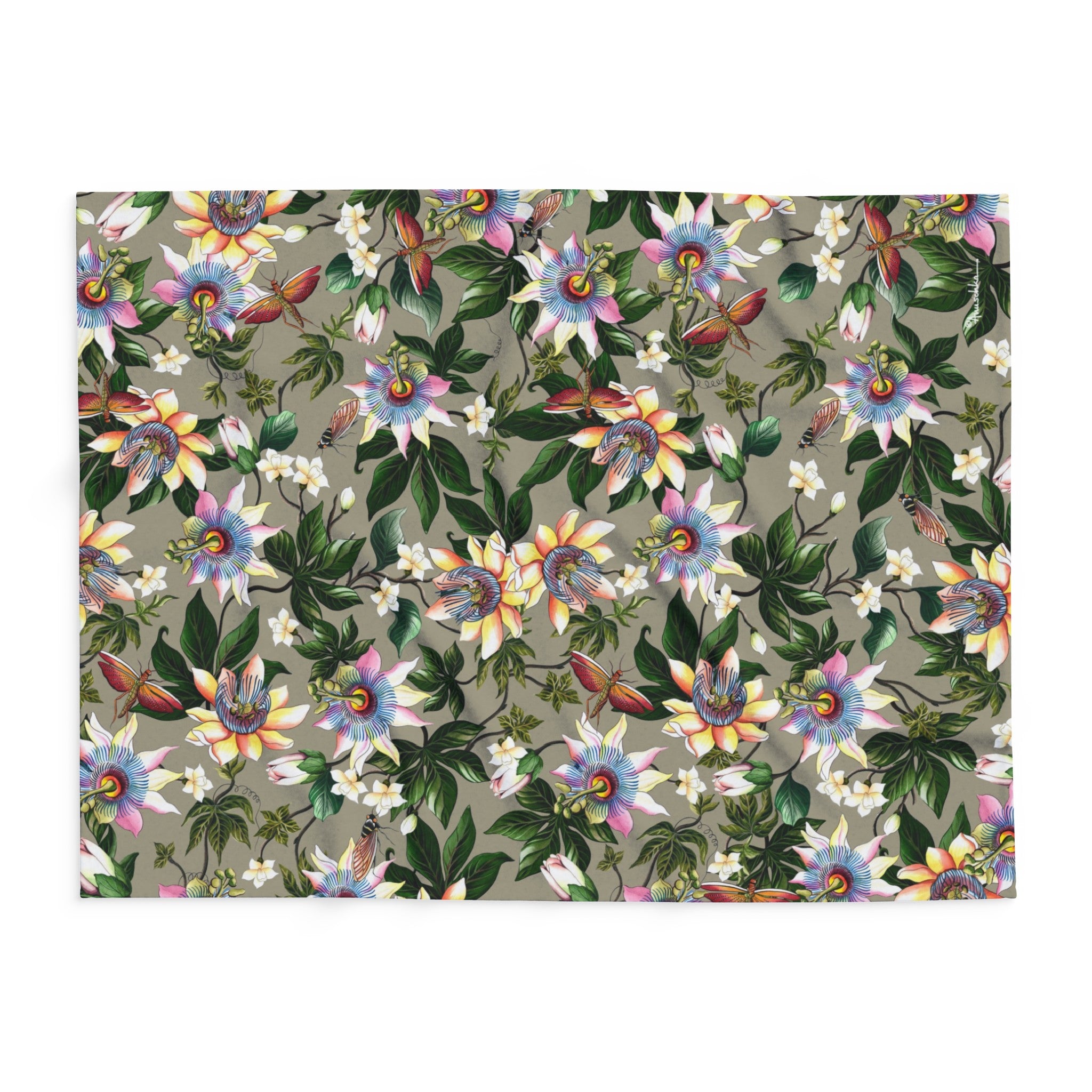 Floral Passion Arctic Fleece Blanket