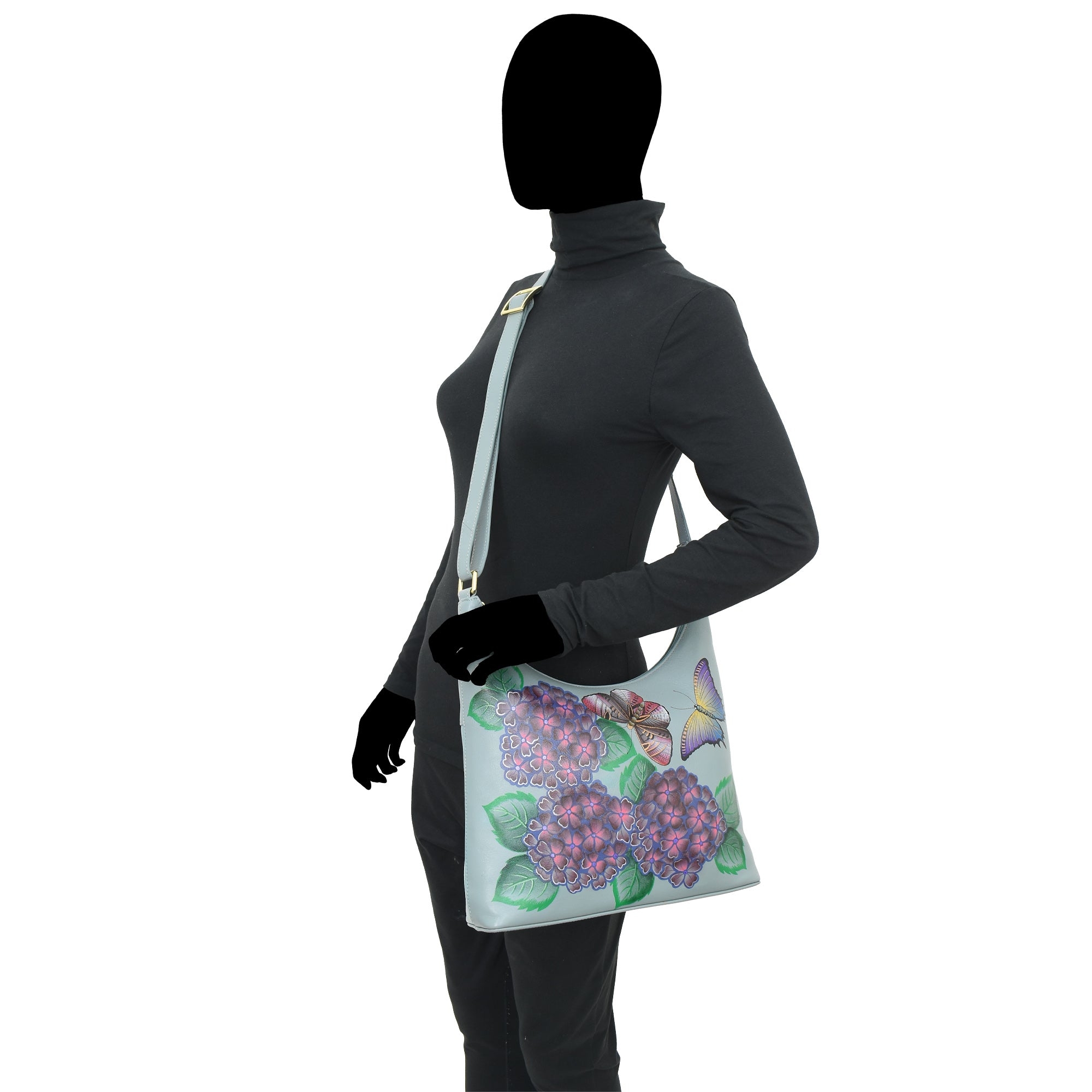 Large Zip Top Hobo - 7623