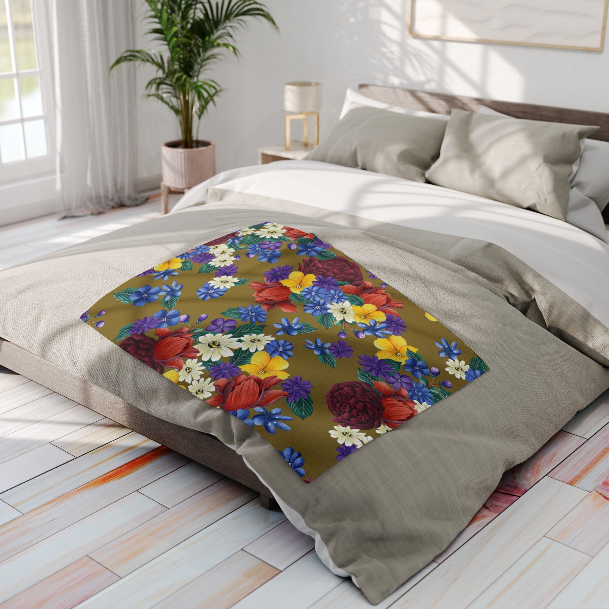 Dreamy Floral Arctic Fleece Blanket