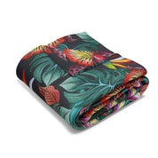 Island Escape Black Arctic Fleece Blanket