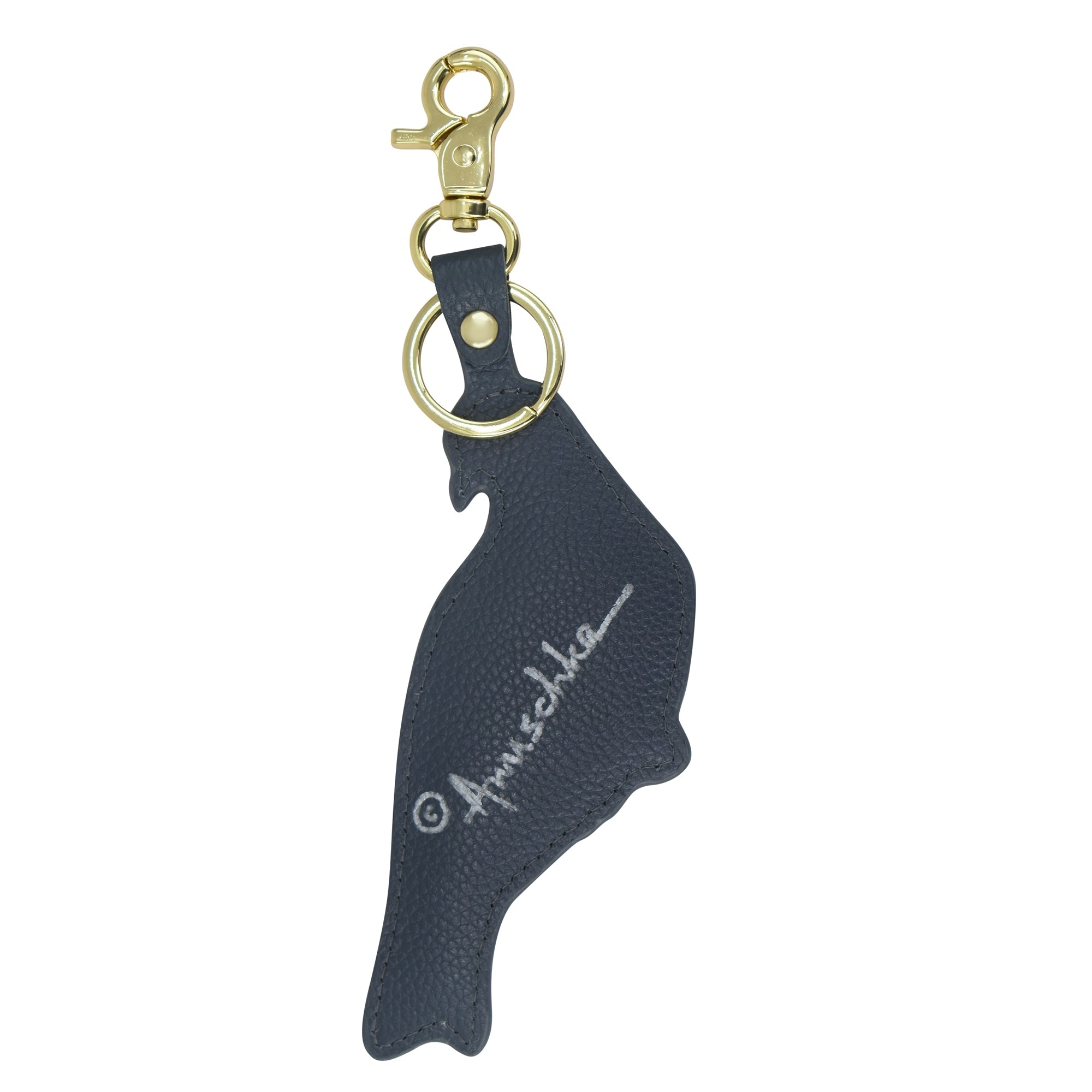 Painted Leather Bag Charm K0041 - Keycharms