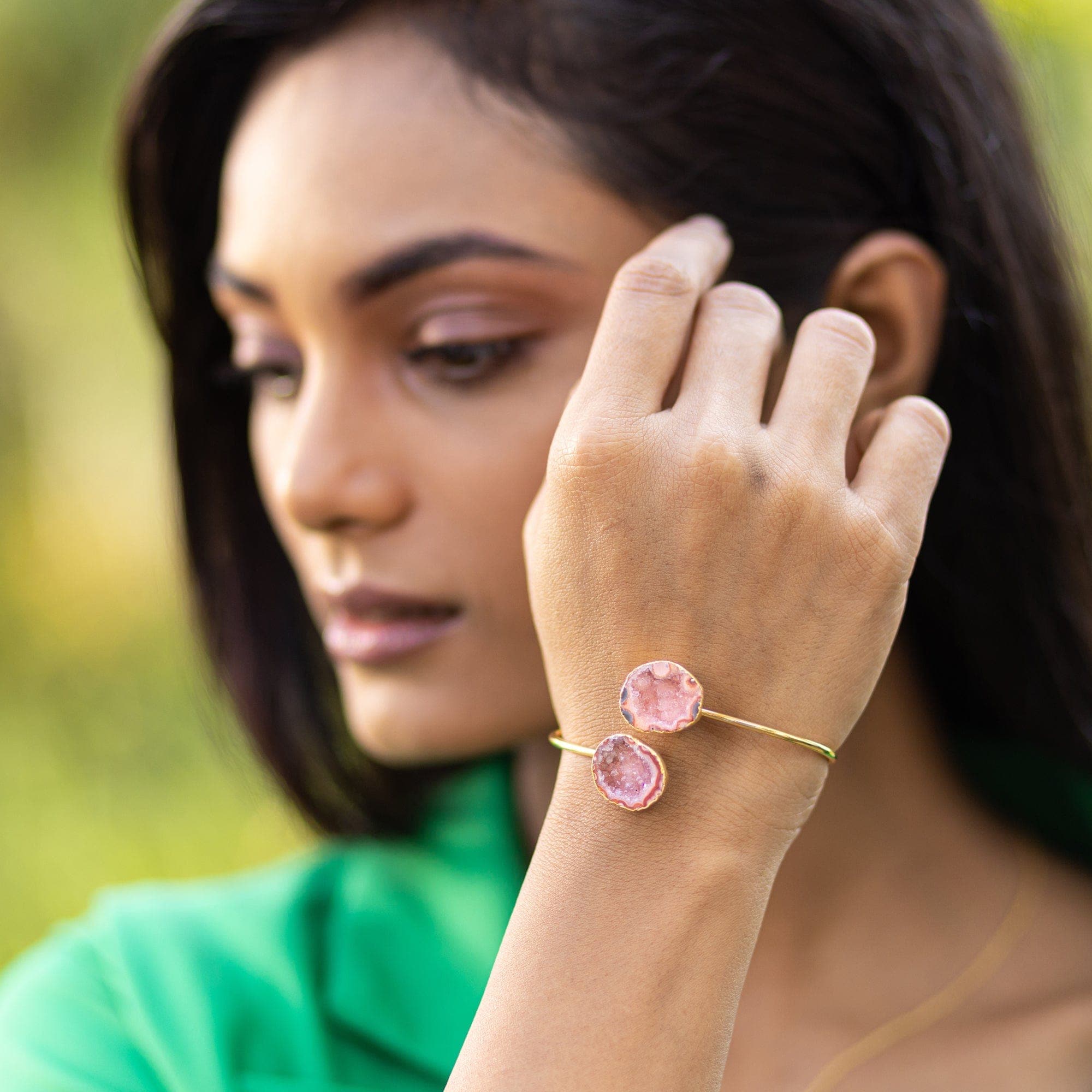 Peach Druzy Melody Bracelet - VBR0001