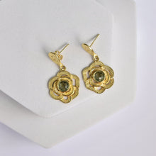 Load image into Gallery viewer, Floral Drop Earrings - VER0007

