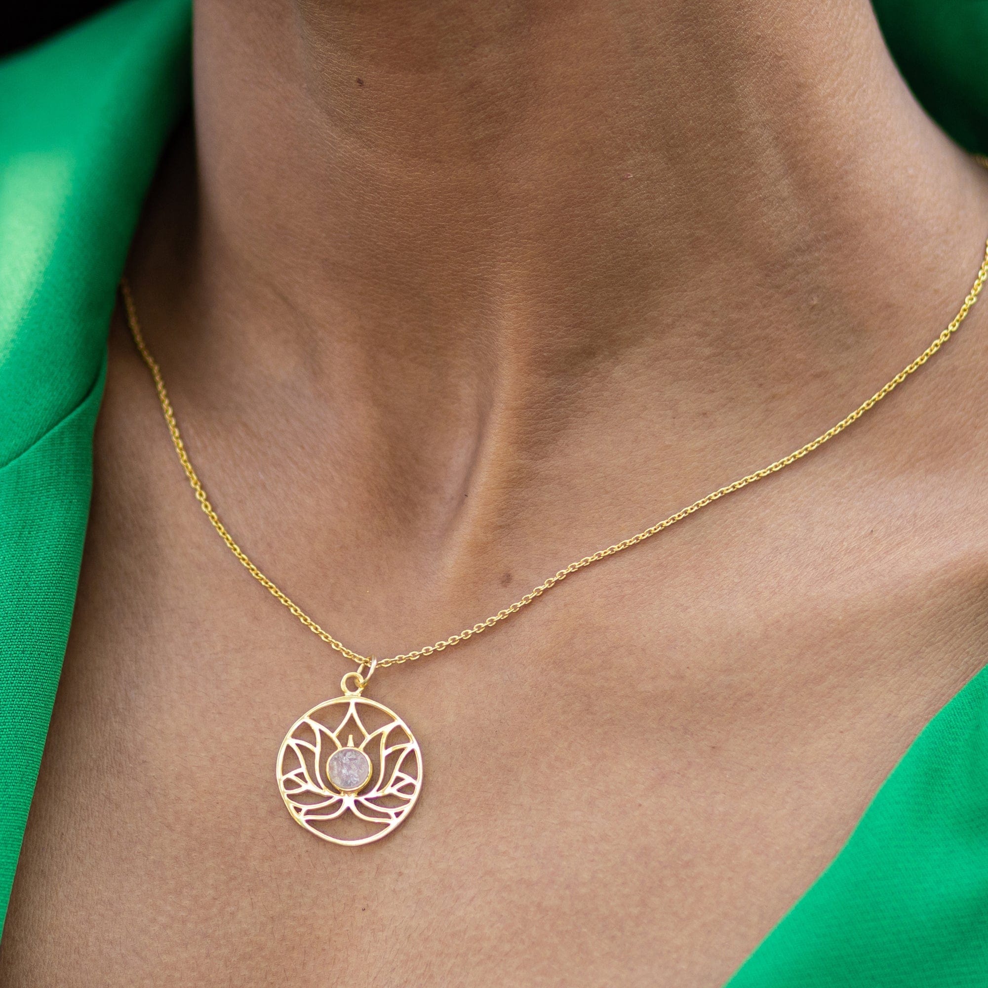 Golden Lotus Necklace - VNK0006