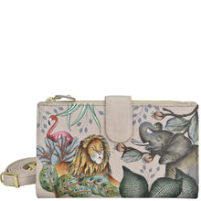 Load image into Gallery viewer, Anuschka Cell Phone Case &amp; Wallet with African Adventure painting
