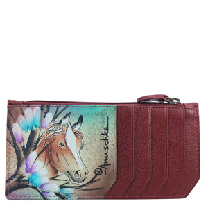 RFID Blocking Card Case with Coin Pouch - 1140