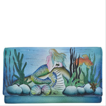Load image into Gallery viewer, Little Mermaid Checkbook Clutch with RFID - 1153

