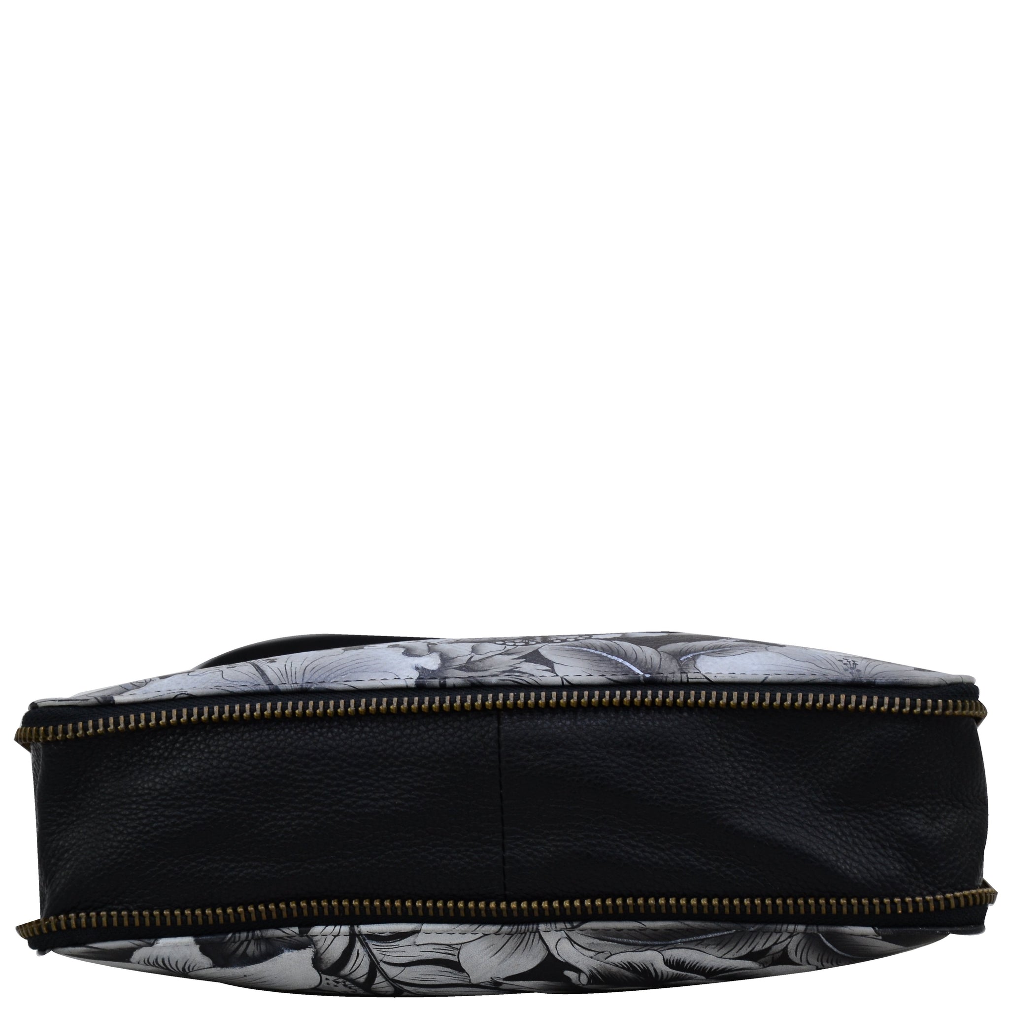 Leather Hand Painted Expandable Travel Crossbody