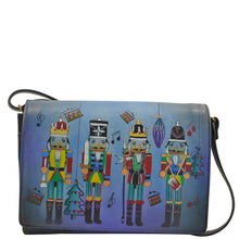 Load image into Gallery viewer, Anuschka Multi Compartment Flap Crossbody - 7292
