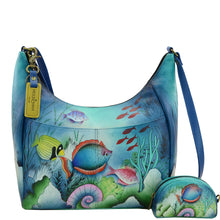Load image into Gallery viewer, Anuschka Large Crossbody Hobo - 7300
